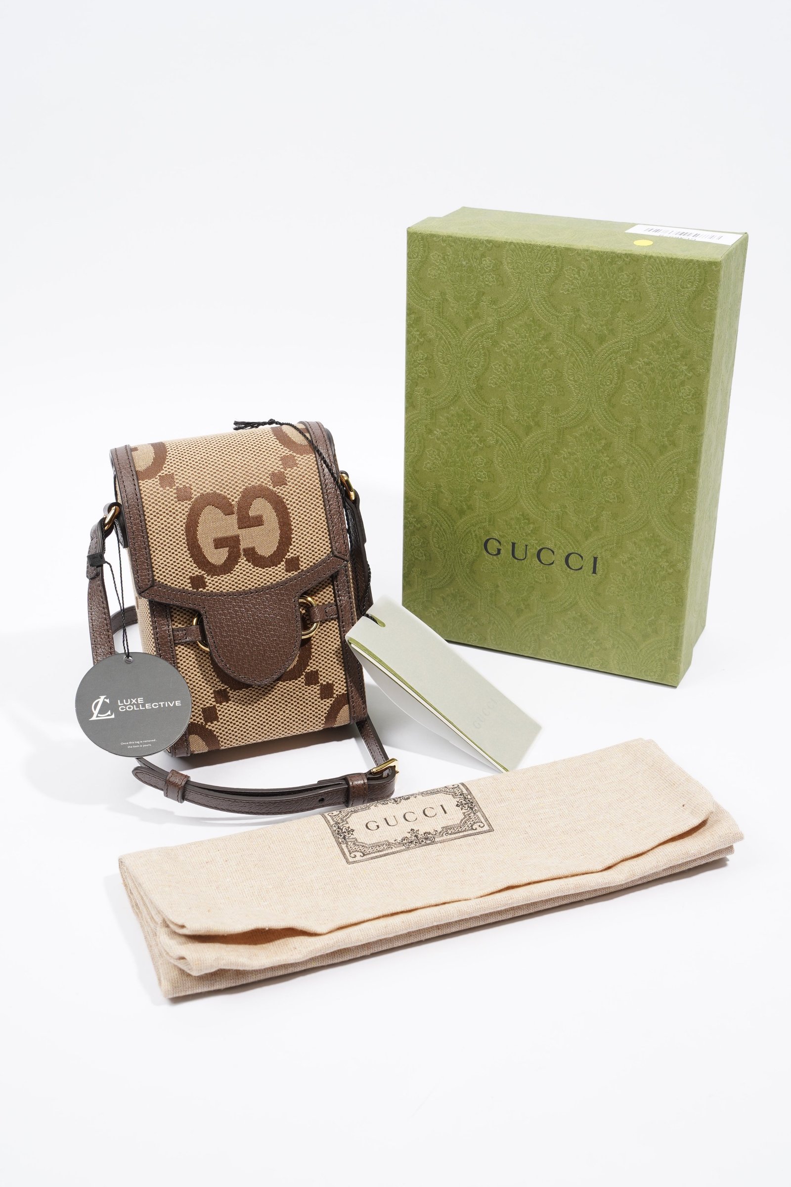 Gucci 1955 Horsebit Mini Beige and ebony GG supreme canvas Canvas | AlmaBagz - Image 11