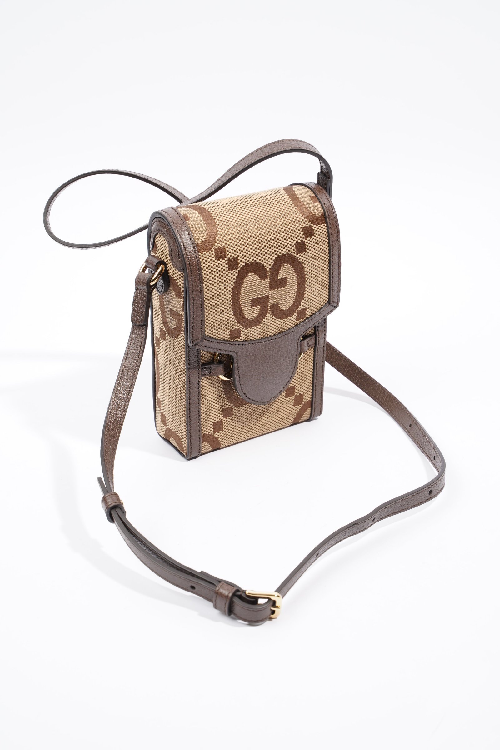 Gucci 1955 Horsebit Mini Beige and ebony GG supreme canvas Canvas | AlmaBagz - Image 12