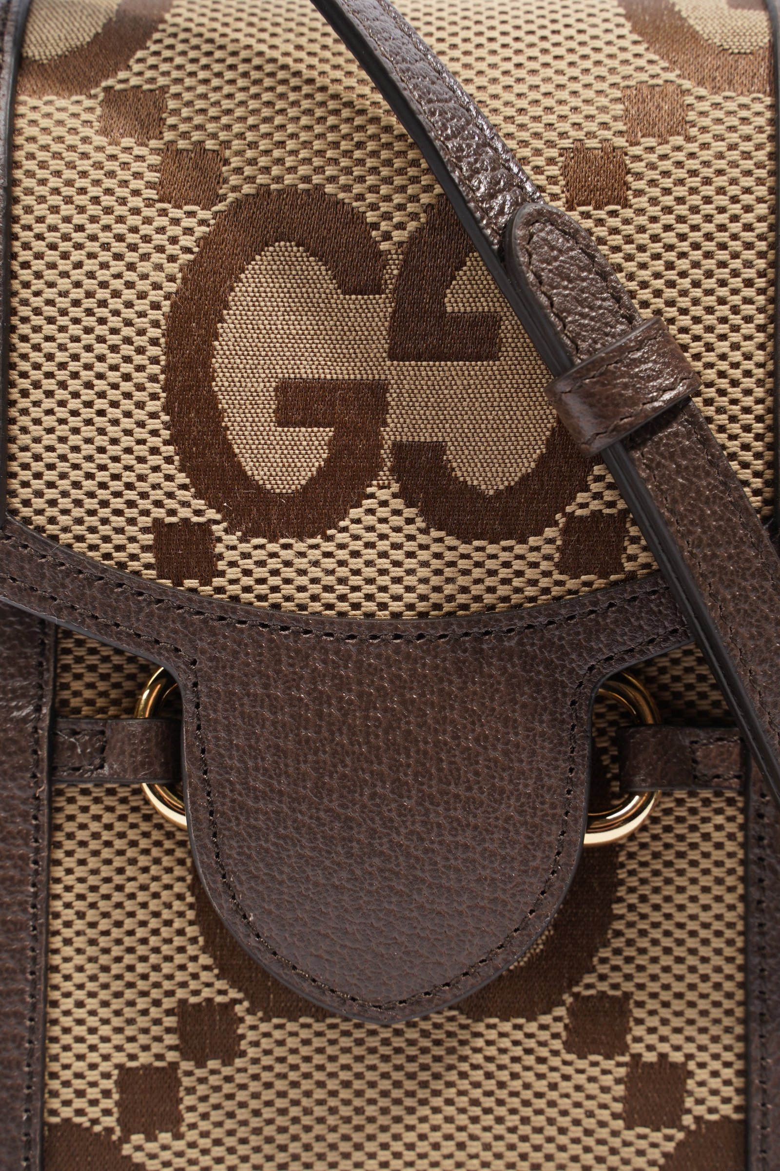 Gucci 1955 Horsebit Mini Beige and ebony GG supreme canvas Canvas | AlmaBagz - Image 2
