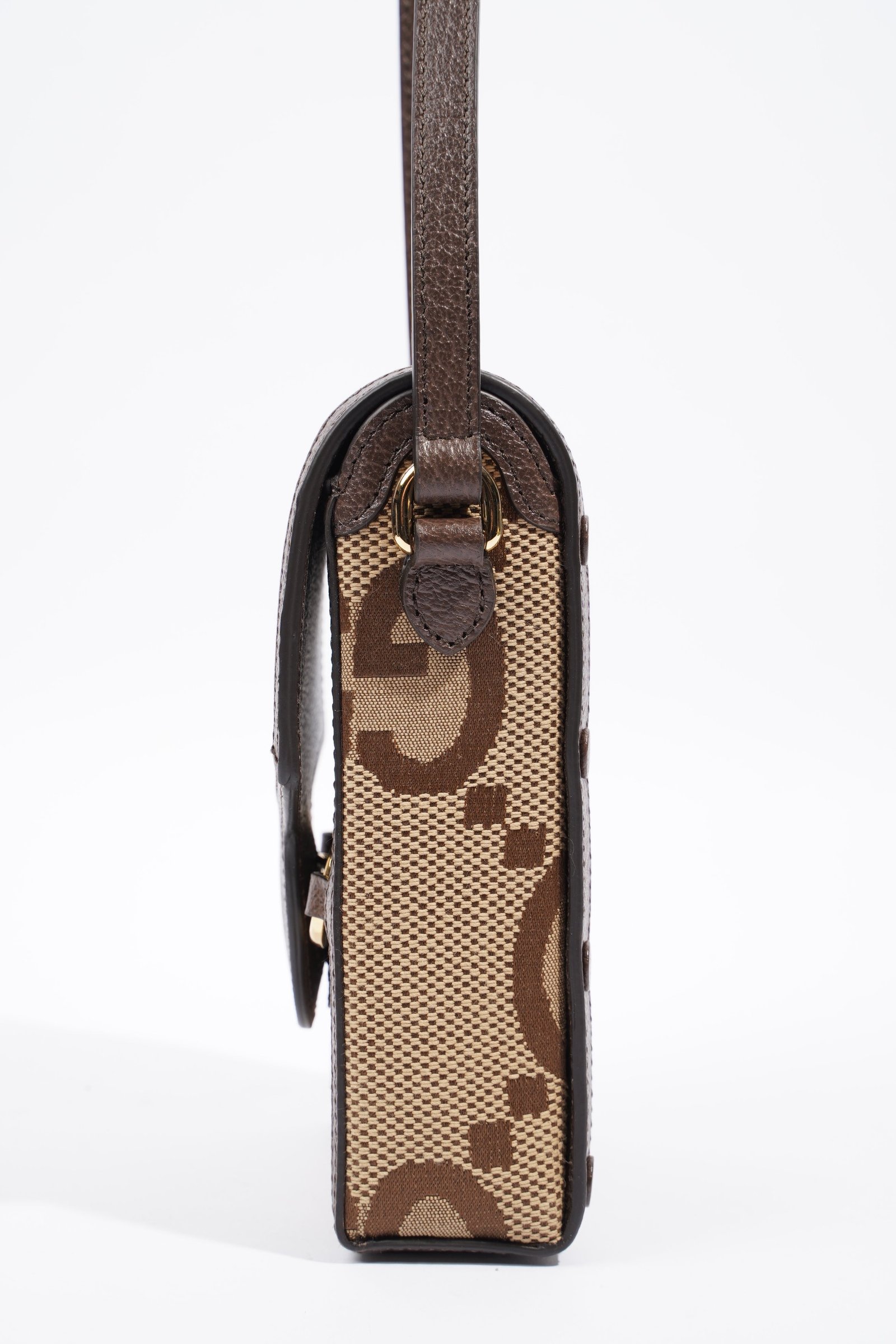 Gucci 1955 Horsebit Mini Beige and ebony GG supreme canvas Canvas | AlmaBagz - Image 3