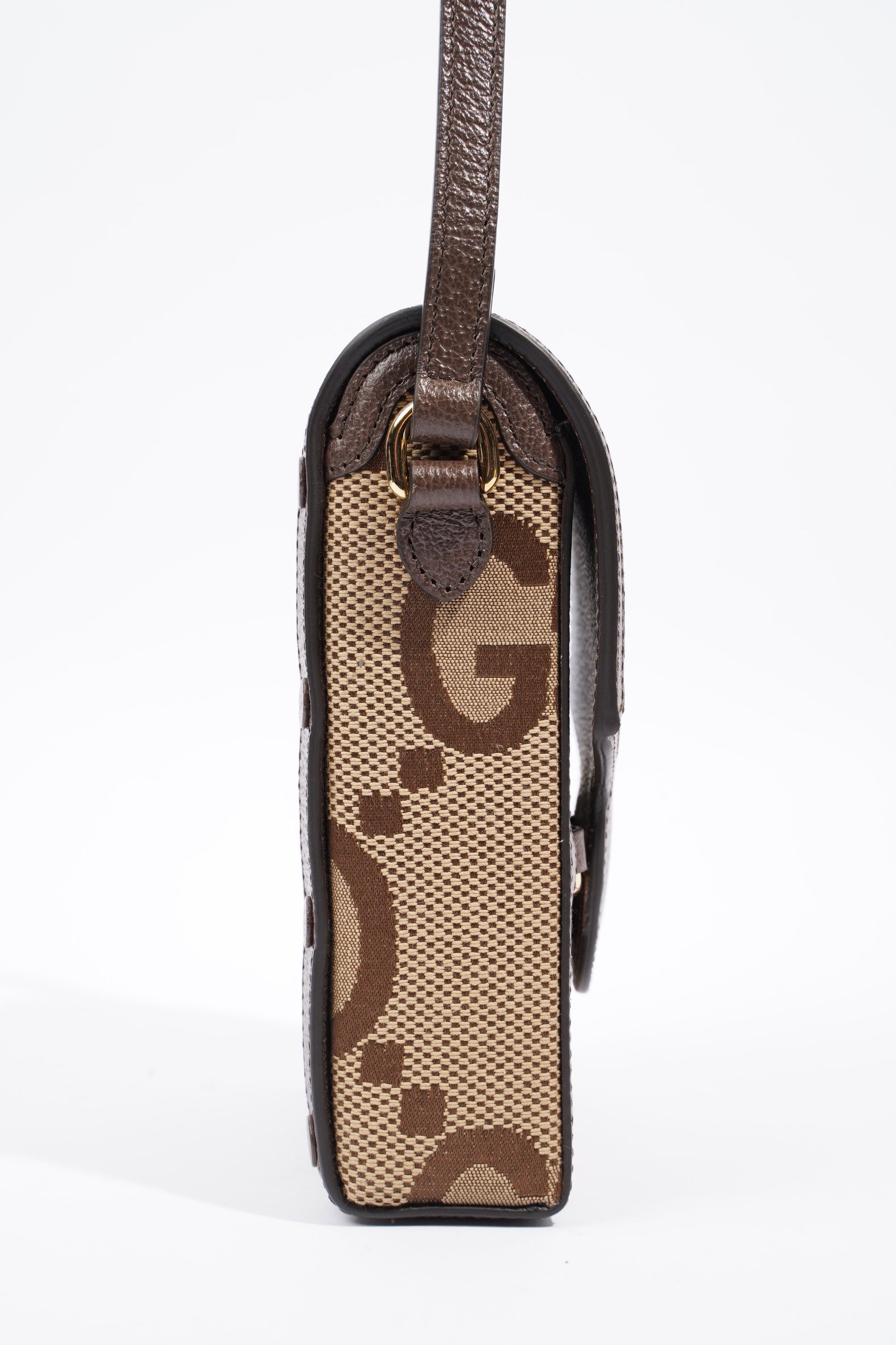 Gucci 1955 Horsebit Mini Beige and ebony GG supreme canvas Canvas | AlmaBagz - Image 5