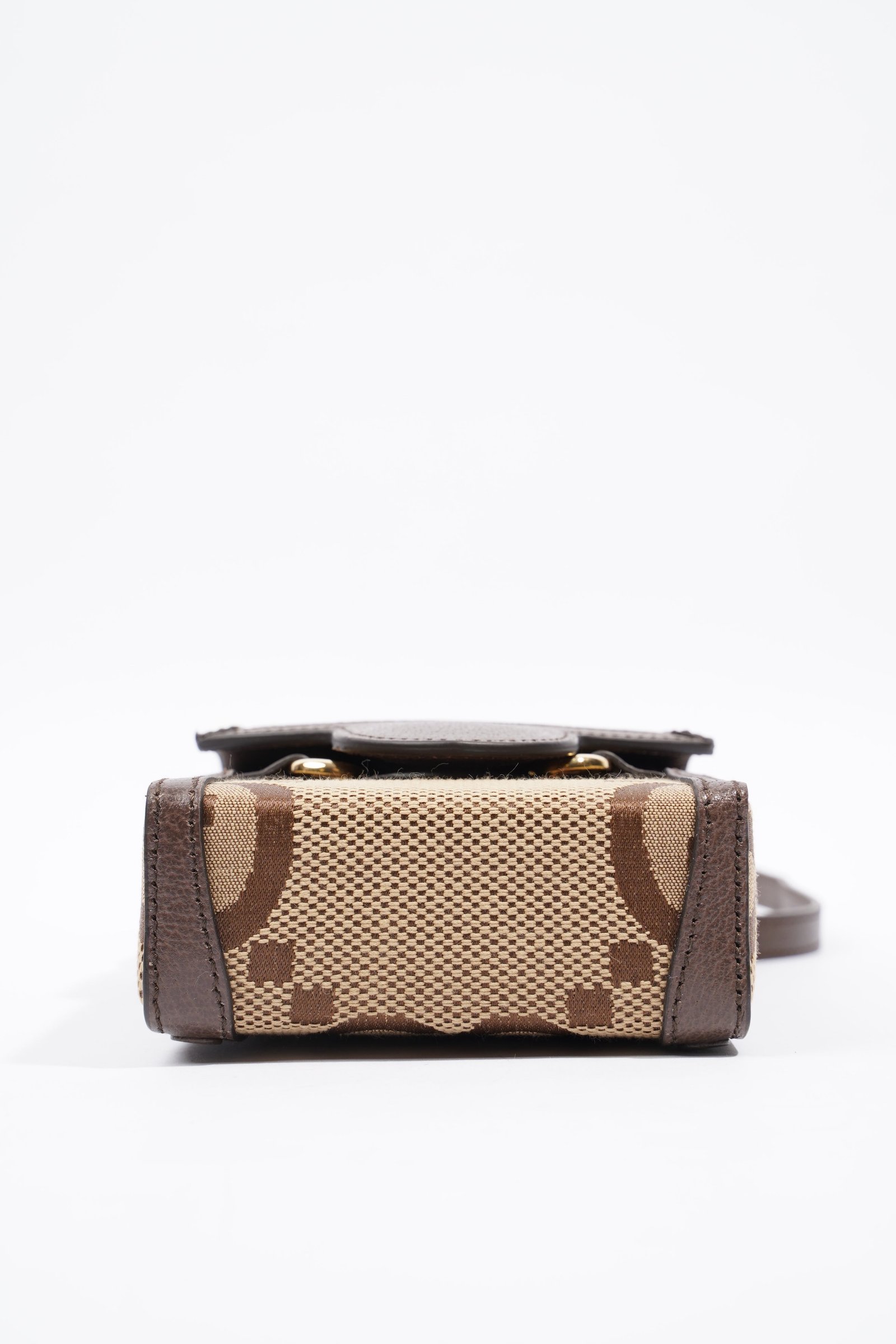 Gucci 1955 Horsebit Mini Beige and ebony GG supreme canvas Canvas | AlmaBagz - Image 6