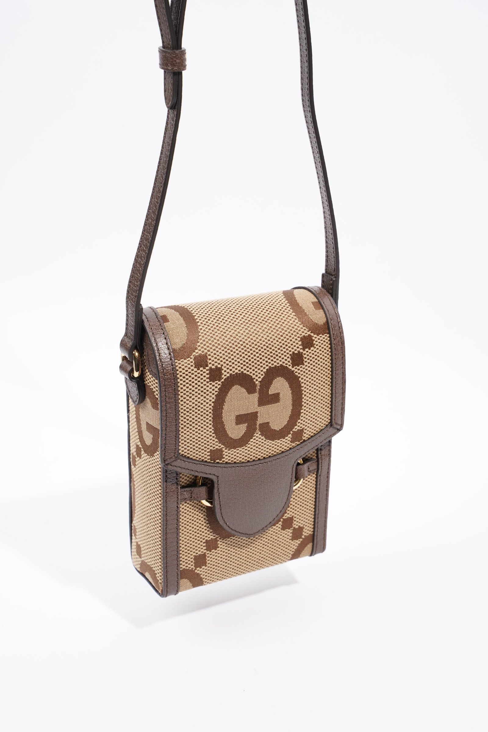 Gucci 1955 Horsebit Mini Beige and ebony GG supreme canvas Canvas | AlmaBagz - Image 7