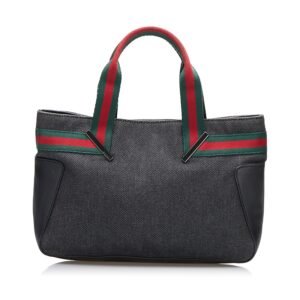 Gucci Web Denim Handbag | AlmaBagz