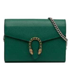 Gucci Dionysus Wallet On Chain Green | AlmaBagz