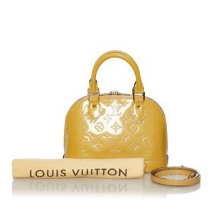 Louis Vuitton Alma BB Yellow Vernis | AlmaBagz