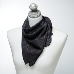 GUCCI scarf silk black | AlmaBagz