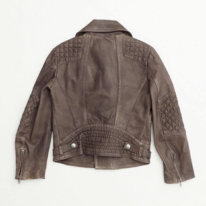 GUCCI Jacket Leather/Adhesive interlining: 100% polyester/Lining: 100% cupra Brown 5 | AlmaBagz