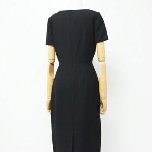 GUCCI one piece 631484 ZAD88 Outer: 54% silk, 46% wool / Lining: 73% acetate, 27% silk black 36 | AlmaBagz