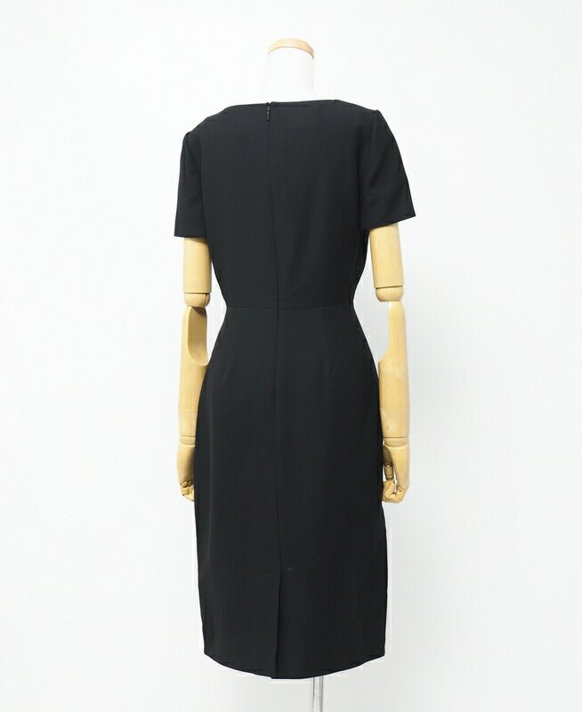 GUCCI one piece 631484 ZAD88 Outer: 54% silk, 46% wool / Lining: 73% acetate, 27% silk black 36 | AlmaBagz