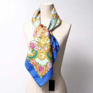 GUCCI scarf silk Green | Blue | AlmaBagz