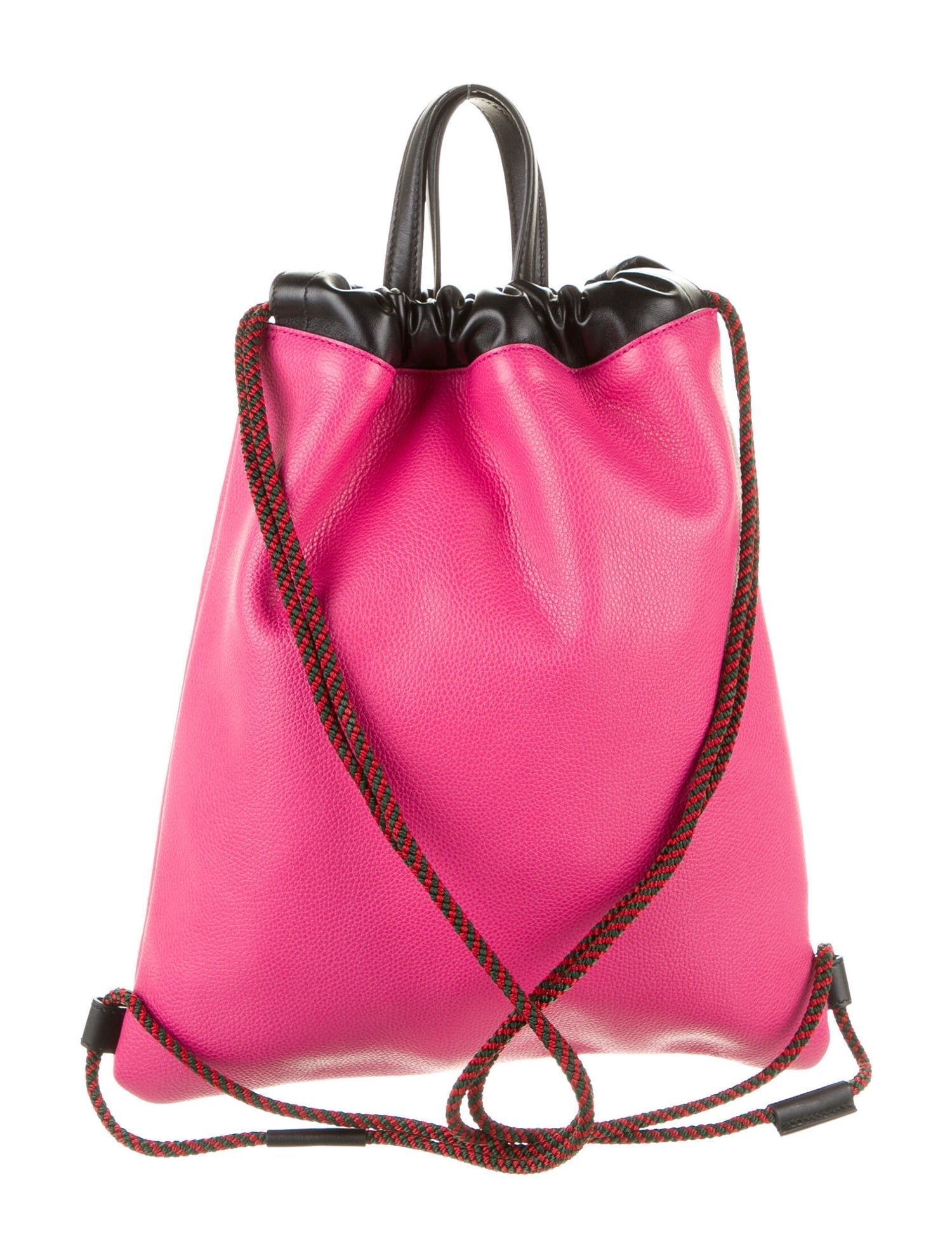 Gucci 2018 Leather Drawstring Backpack in Pink with Pouch | AlmaBagz - Image 8