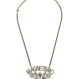 Gucci Magnetismo Crystal Necklace in Gold | AlmaBagz