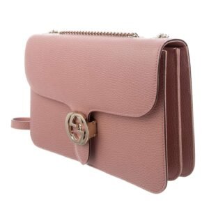Gucci Medium Interlocking GG Crossbody Bag in Soft Pink | AlmaBagz
