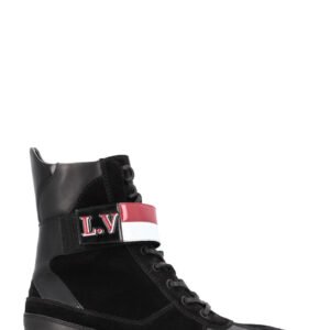 LOUIS VUITTON Laureate Desert Boots Leather Black | AlmaBagz