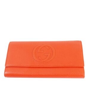 Gucci Soho Continental Leather Wallet Long Wallets | AlmaBagz