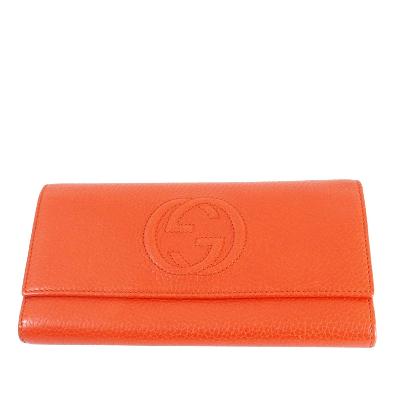 Gucci Soho Continental Leather Wallet Long Wallets | AlmaBagz