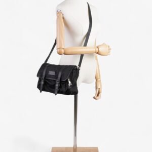 Gucci Monogram Messenger Bag Black Nylon | AlmaBagz