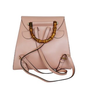 Gucci 476449 DVUQJ 5965 Women's Pink Pearly Peony Leather Backpack (GG2081) | AlmaBagz