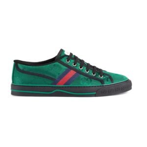 Gucci 675111 H9H70 3260 Off The Grid Men's Shoes Green Recycled Fabric Tennis 1977 Sneakers (GGM1734) | AlmaBagz