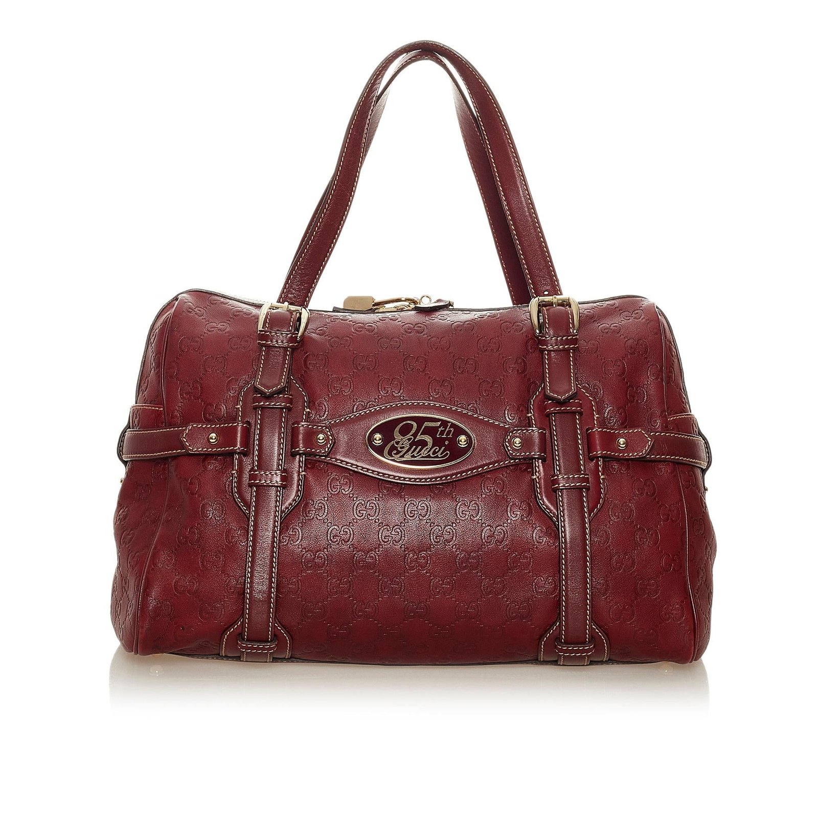 Gucci 85th Anniversary Guccissima Leather Boston Bag | AlmaBagz