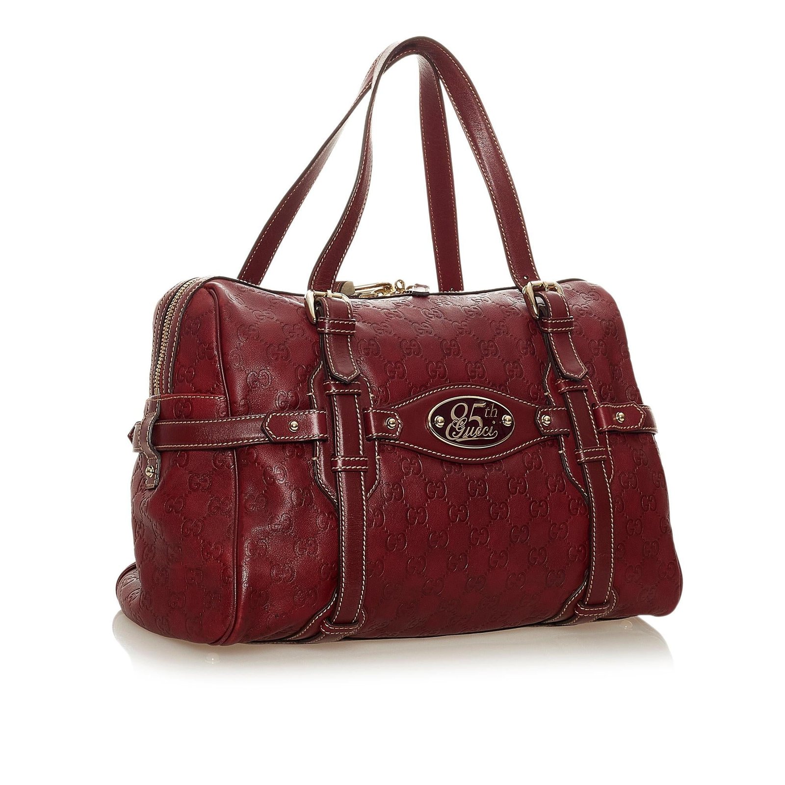 Gucci 85th Anniversary Guccissima Leather Boston Bag | AlmaBagz - Image 2