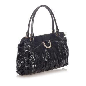 Gucci Abbey D-Ring Patent Leather Handbag (SHG-23002) | AlmaBagz