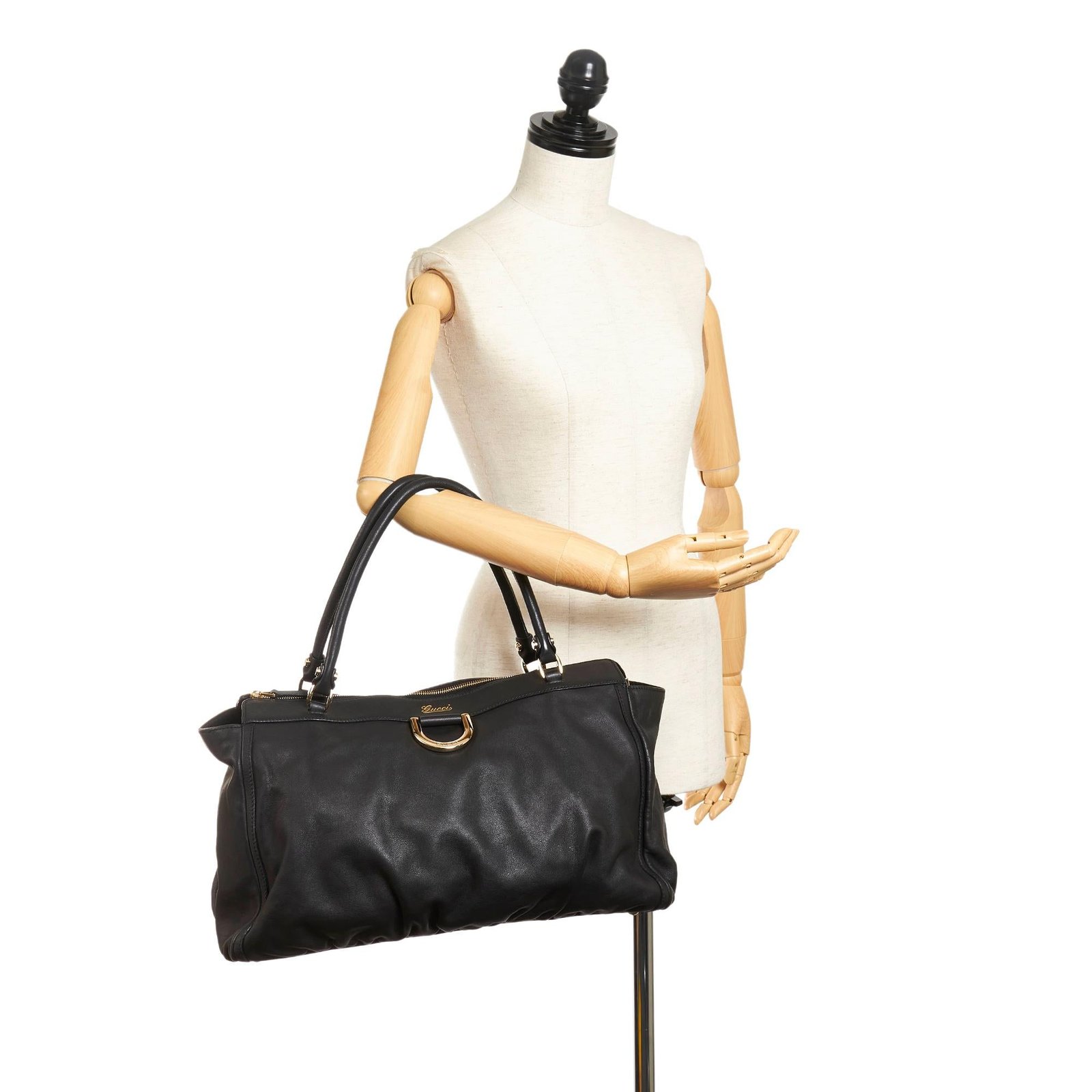 Gucci Abbey D-ring Leather Tote Bag (SHG-e7OqBm) | AlmaBagz - Image 4