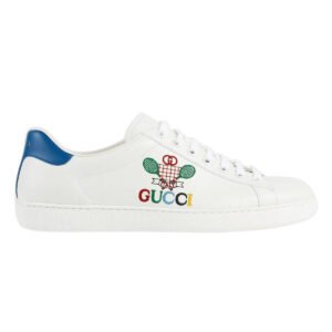 Gucci Ace Sneakers Tennis Men's Shoes White Tennis Sewed Calf-Skin Leather Casual (GGM1713) | AlmaBagz