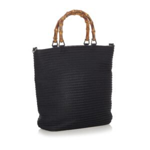 Gucci Bamboo Canvas Satchel (SHG-0VJXo9) | AlmaBagz
