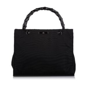 Gucci Bamboo Canvas Tote (SHG-18238) | AlmaBagz