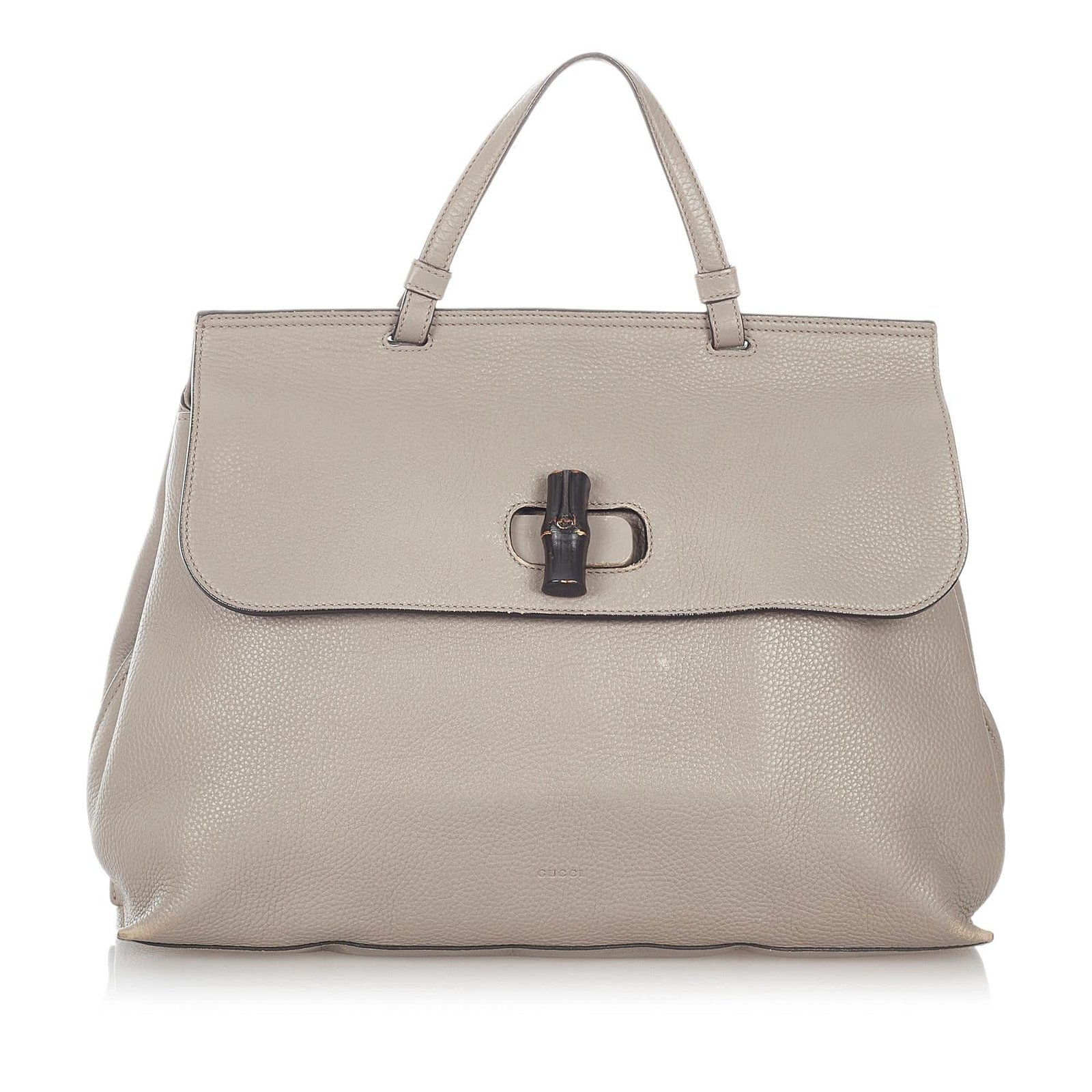 Gucci Bamboo Daily Leather Satchel | AlmaBagz