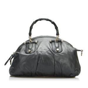 Gucci Bamboo Dialux Pop Satchel (SHG-PgirdF) | AlmaBagz