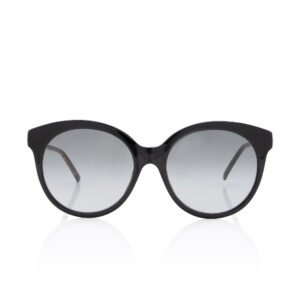 Gucci Bamboo Effect Interlocking G Round Cat Eye Sunglasses (SHF-J46BDC) | AlmaBagz