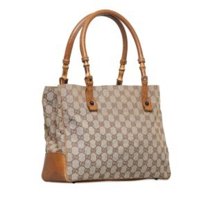 Gucci Bamboo GG Canvas Handbag (SHG-uWy0rY) | AlmaBagz