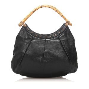 Gucci Leather Bamboo Tote  (SHG-10596) | AlmaBagz