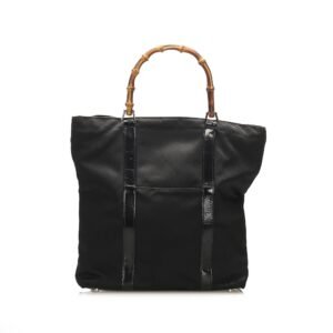 Gucci Bamboo Nylon Tote Bag (SHG-14122) | AlmaBagz
