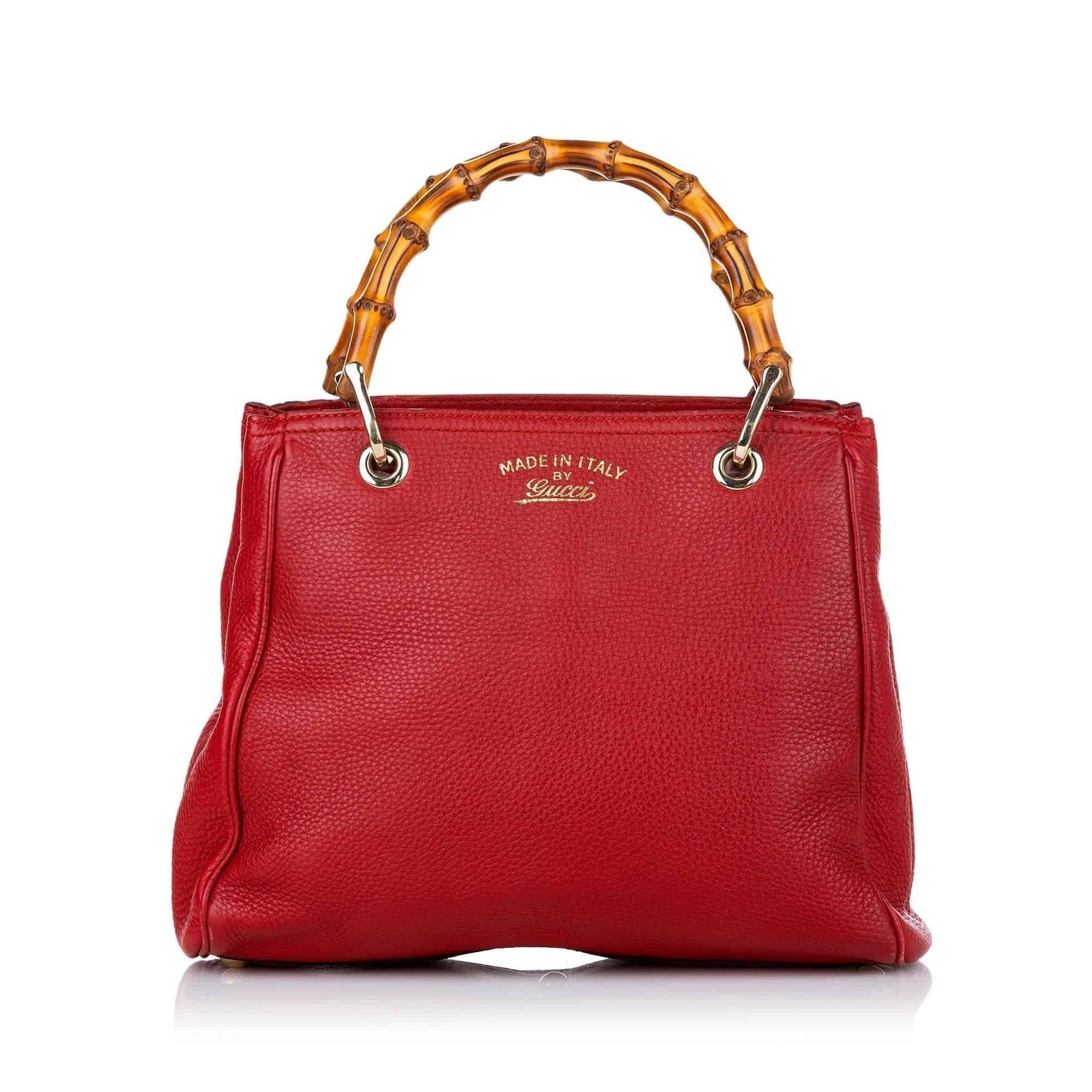 Gucci Bamboo Shopper Leather Satchel | AlmaBagz