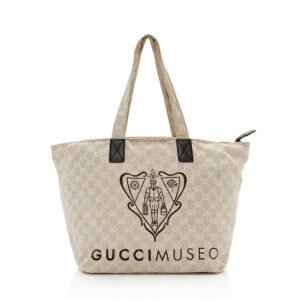 Gucci Canvas Museo Tote | AlmaBagz