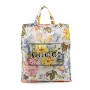 Gucci Coated Canvas Floral Logo Tote (SHF-13264) | AlmaBagz