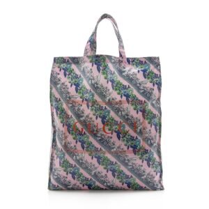 Gucci Coated Canvas Floral Logo Tote (SHF-13265) | AlmaBagz