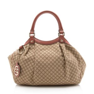 Gucci Diamante Canvas Sukey Medium Tote | AlmaBagz
