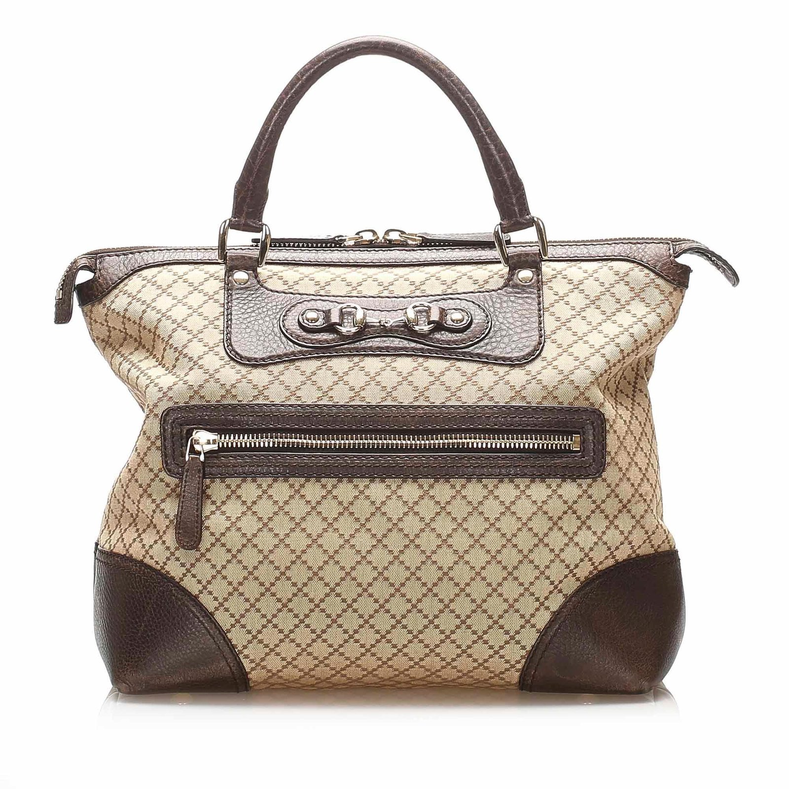Gucci Diamante Horsebit Catherine Canvas Tote Bag (SHG-15625) | AlmaBagz