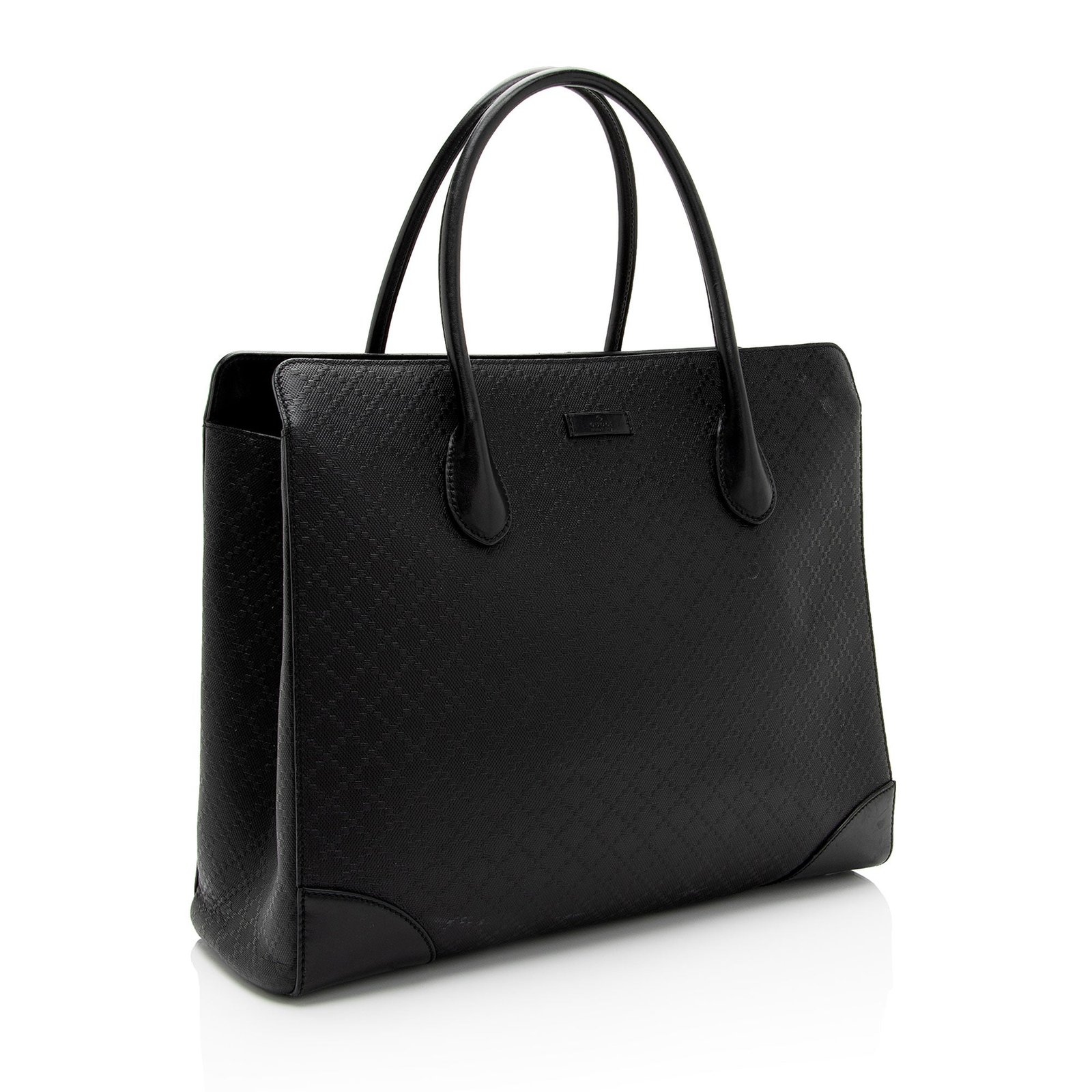 Gucci Diamante Leather Bright Medium Tote (SHF-wVVyJu) | AlmaBagz