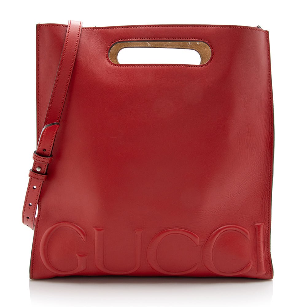 Gucci Embossed Leather XL Tote | AlmaBagz