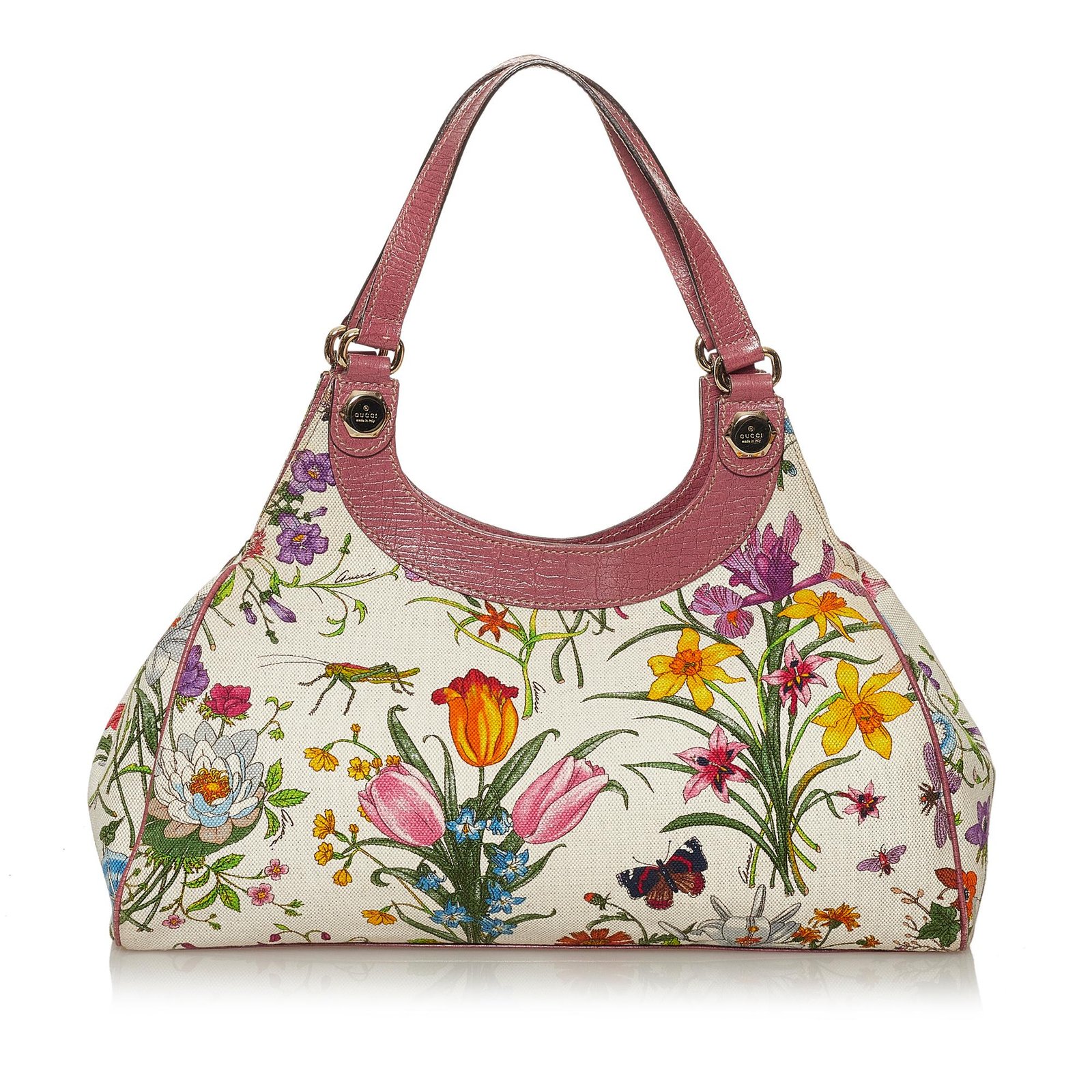 Gucci Flora Canvas Shoulder Bag | AlmaBagz