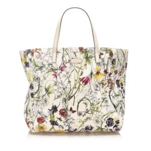 Gucci Flora Canvas Tote Bag (SHG-15301) | AlmaBagz