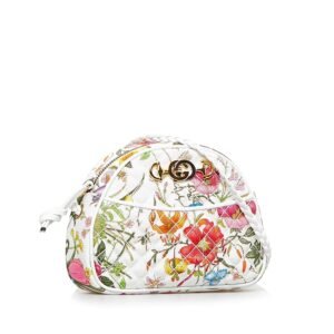 Gucci Flora Trapuntata Mini Canvas Crossbody Bag (SHG-jDooXz) | AlmaBagz
