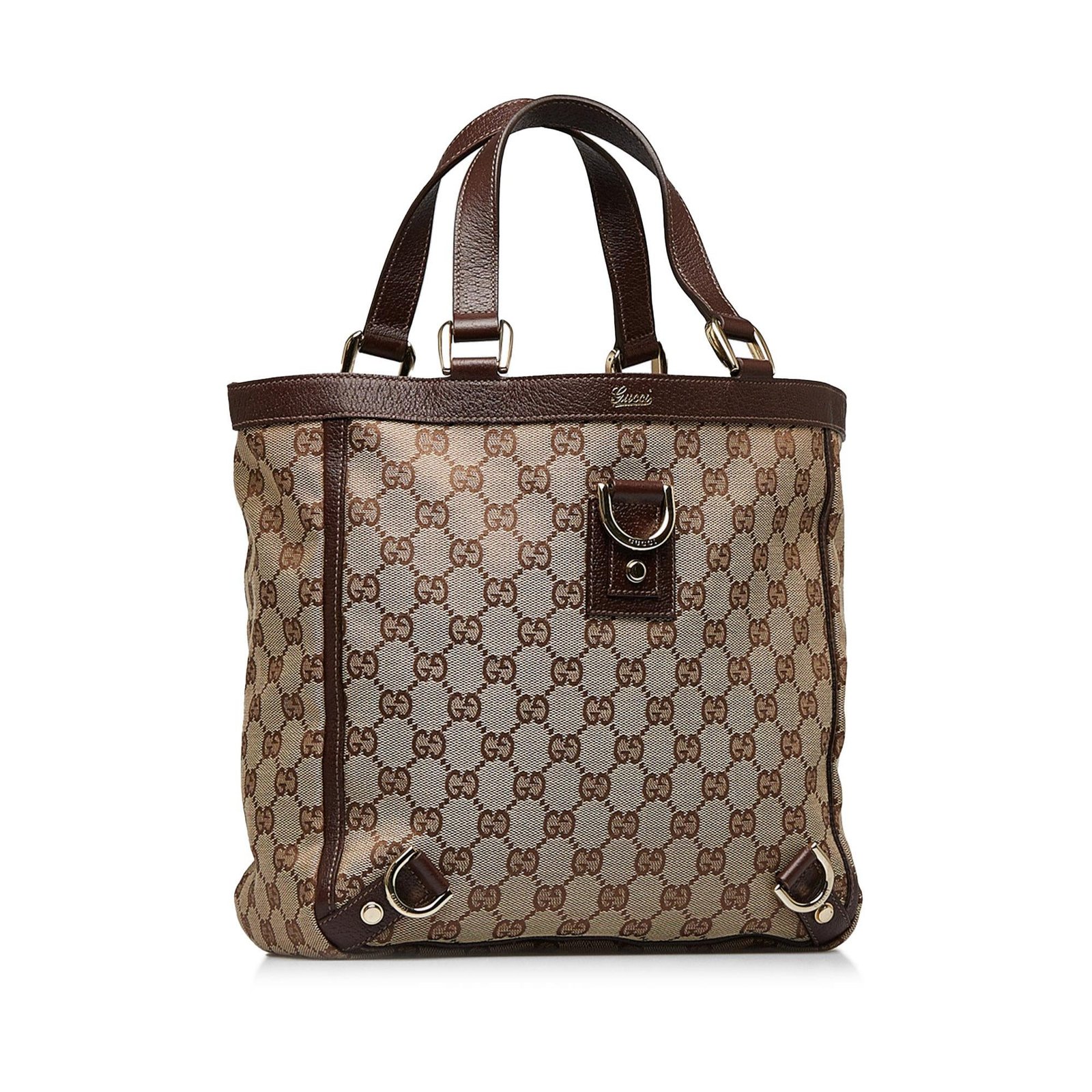 Gucci GG Canvas Abbey D-Ring Handbag (SHG-hwJTJJ) | AlmaBagz