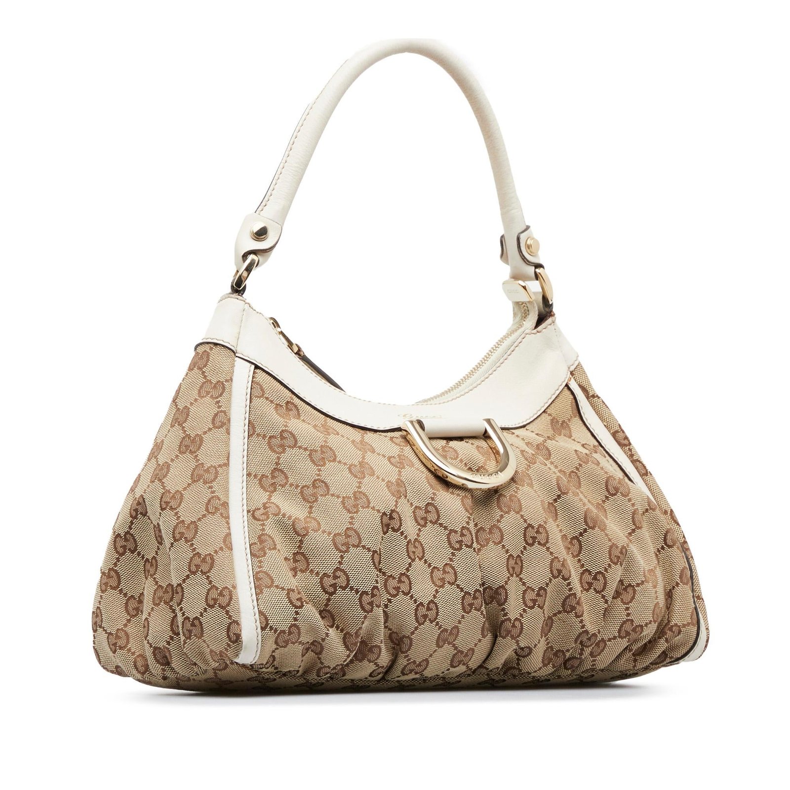 Gucci GG Canvas Abbey D-Ring Handbag (SHG-uQfxrh) | AlmaBagz